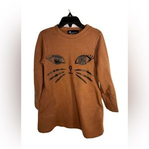 AK Girls Kitty Face Dress size 4